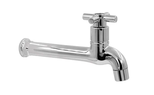 TORNEIRA ABS CROMADA PAREDE FIXA LONGA C/ AREJADOR C31 - ULTRA METAIS