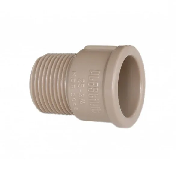 PLAST. - ADAPTADOR SOLDAVEL CURTO C/ ROSCA LR 40MM X 1.1/4''