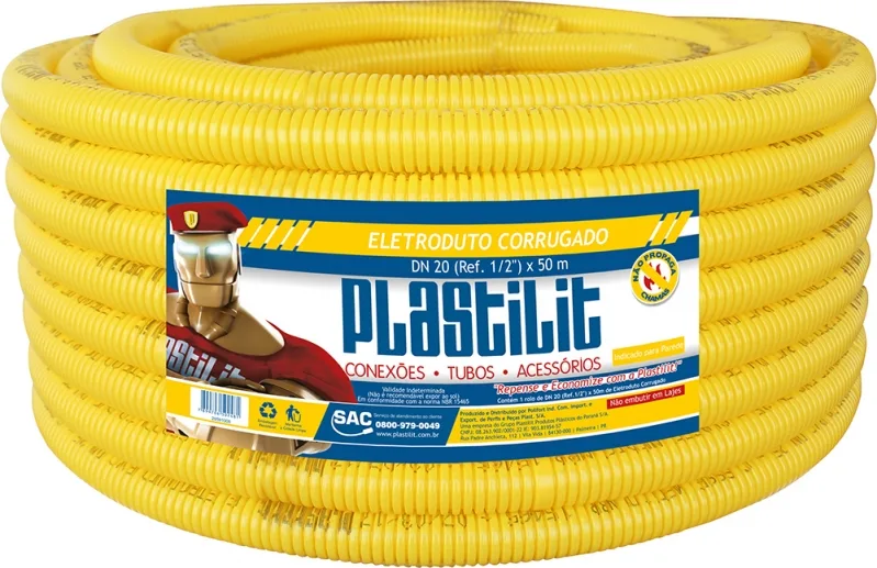 PLAST. - ELETRODUTO CORRUGADO LEVE DN 25 3/4'' X 50M