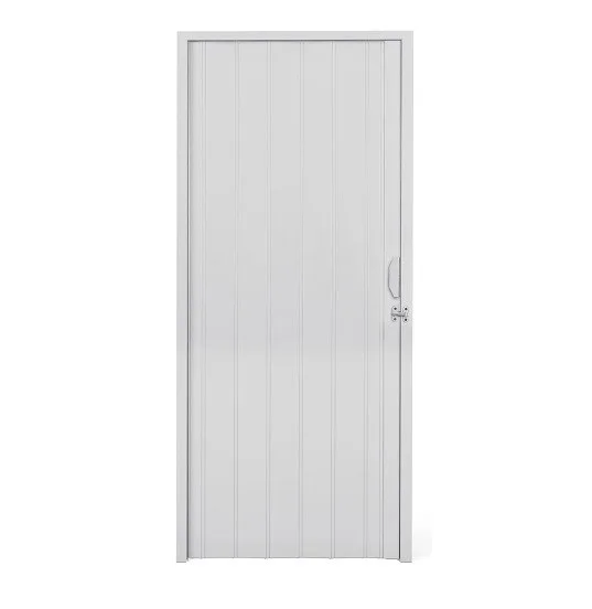 PLAST. - PORTA CINZA SANFONADA PVC 80CM X 2,10M