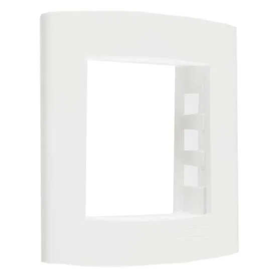 PEE UNA MAX SOBREPOR PLACA 4X2 C/ 2 POSTO RETANGULAR BRANCO