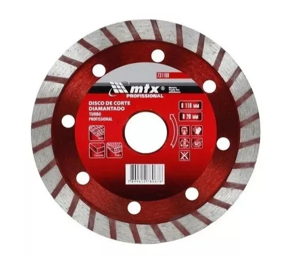 DISCO DIAMANTADO TURBO 4.1/2" - MTX