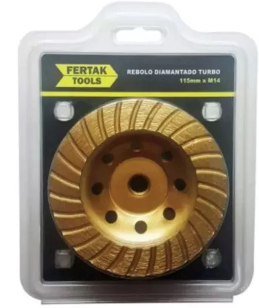 REBOLO DIAMANTADO TURBO 115MM X M14 - FERTAK