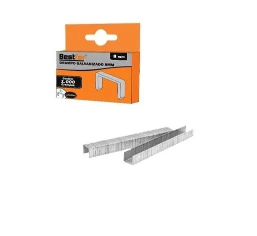 GRAMPO P/ GRAMPEADOR 8MM CX C/ 1000 PC - BF