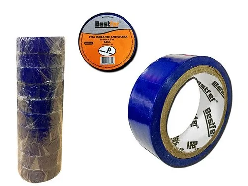 FITA ISOLANTE 19MM X 5M AZUL - BF
