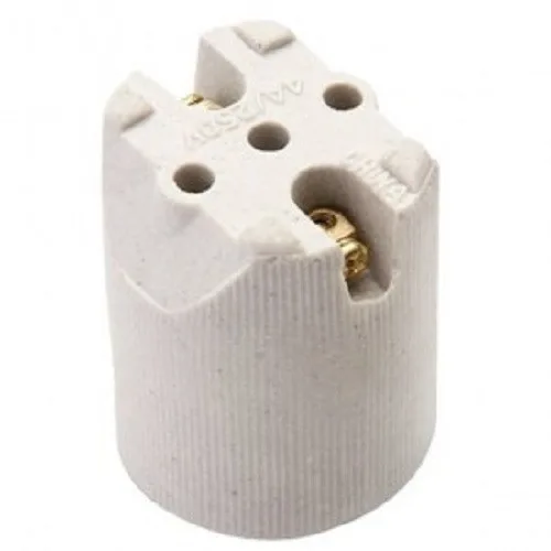 RECEPTACULO PORCELANA E-27 C/ BORNE LISO - FERTAK