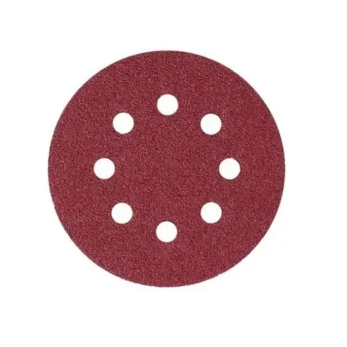 DISCO LIXA VELCRO C/ FURO 125 MM G. 180 - FERTAK