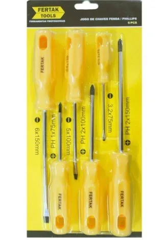 JG. CHAVES FENDA/PHILLIPS C/ 6 PC - FERTAK