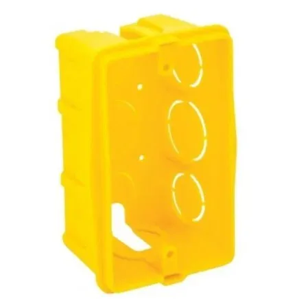 CAIXA DE LUZ 4 X 2  AMARELA - PINCEIS ROMA