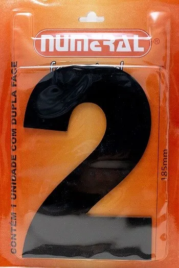 NUMERO GRANDE ACM PRETO 2 - NUMERAL