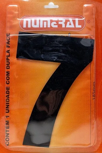 NUMERO GRANDE ACM PRETO 7 - NUMERAL