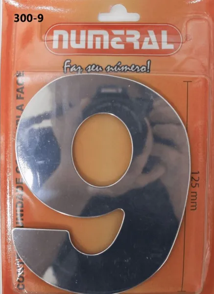 NUMERO 125MM ACM ESPELHADO 9 - RF MAX