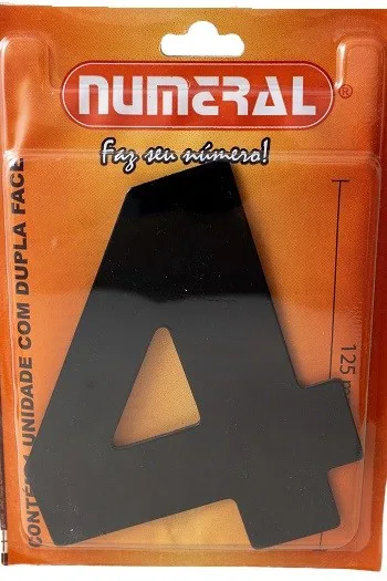 NUMERO 125MM ACM PRETO 4 - RF MAX