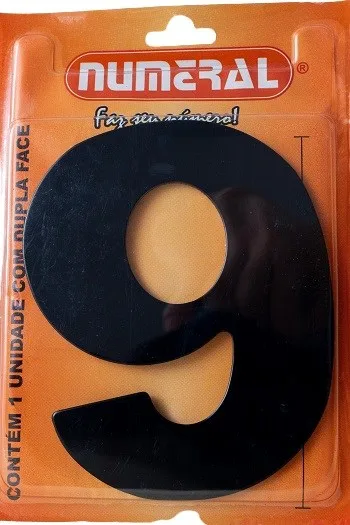 NUMERO 125MM ACM PRETO 9 - RF MAX