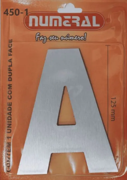 LETRA ACO ESC. 125 MM A - NUMERAL