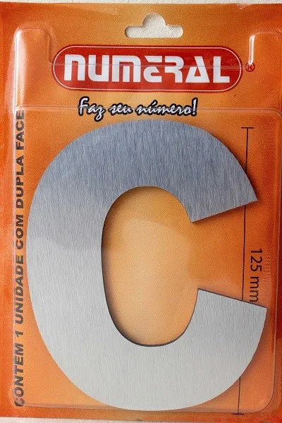 LETRA ACO ESC. 125 MM C - NUMERAL