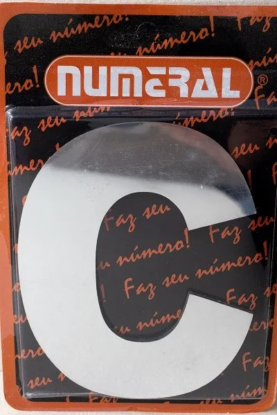 LETRA ESPELHADA 125MM C - NUMERAL