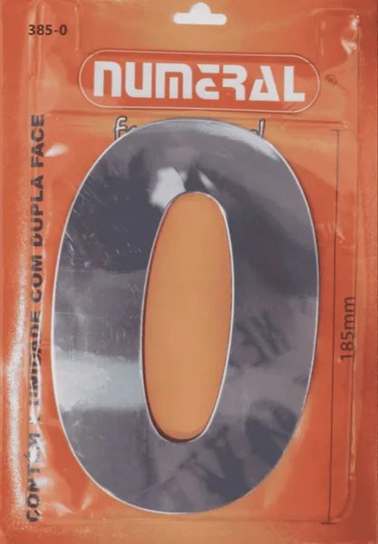 NUMERO GRANDE ACM ESPELHADO 0 - NUMERAL