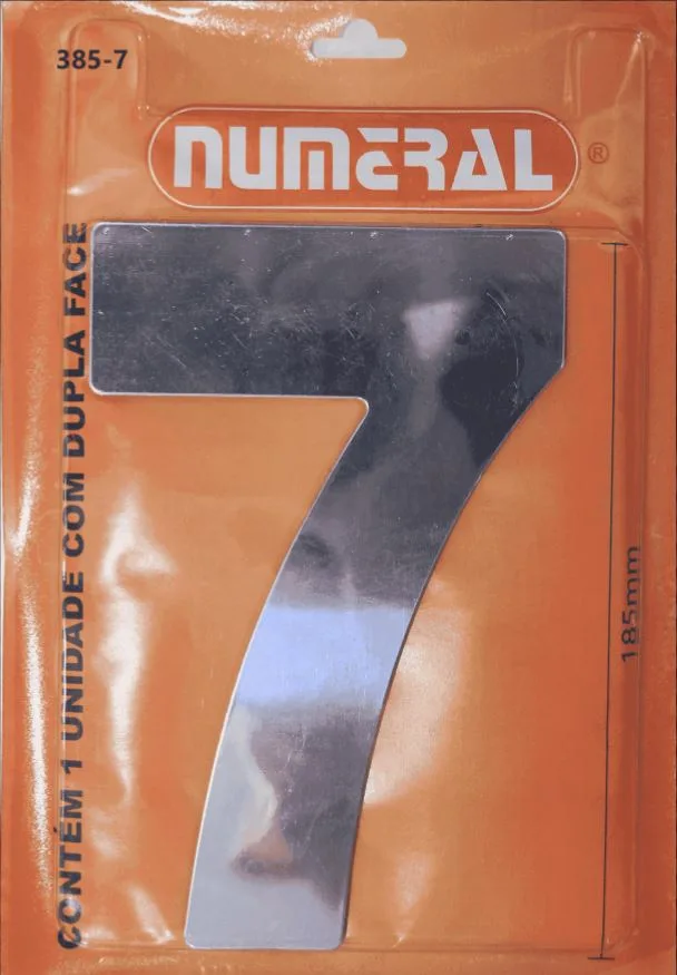 NUMERO GRANDE ACM ESPELHADO 7 - NUMERAL