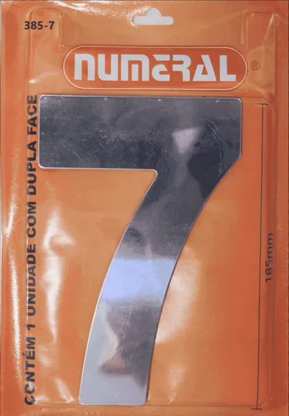 NUMERO GRANDE ACM ESPELHADO 7 - NUMERAL