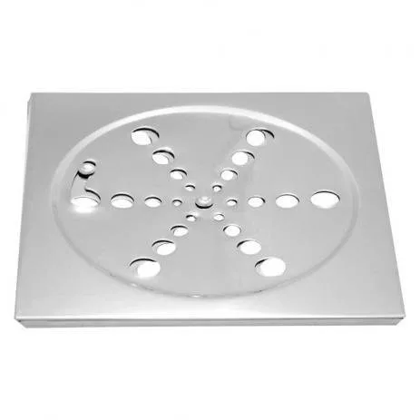 GRELHA INOX QUADRADA 10CM X 10CM C/ FECHO CROMADA - OVERTIME