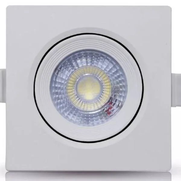 SPOT DICROICA LED SMD QUADRADO 3W 6500K AMARELA - POWER XL