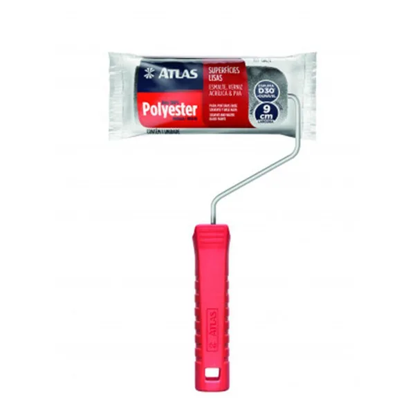 ROLO ESPUMA CINZA POLIESTER 5CM C/ CABO - PINCEIS ATLAS
