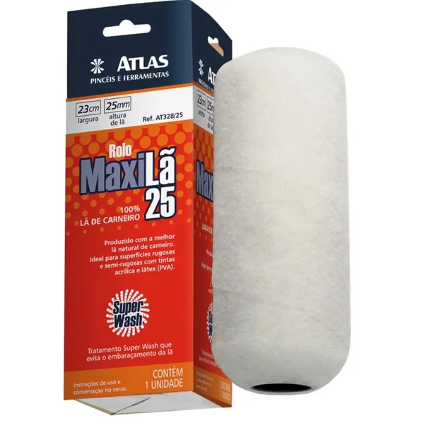 ROLO LA MAXI LA 23CM S/ CABO - PINCEIS ATLAS