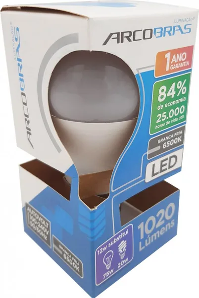 LAMPADA LED BULBO 12W 6500K - ARCOBRAS
