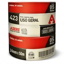 FITA CREPE USO GERAL 24 MM X 50 M - ADERE