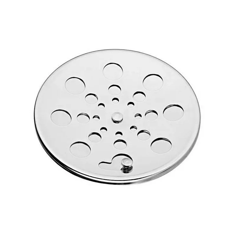 GRELHA INOX REDONDO 15CM X 15CM C/ FECHO CROMADA - OVERTIME