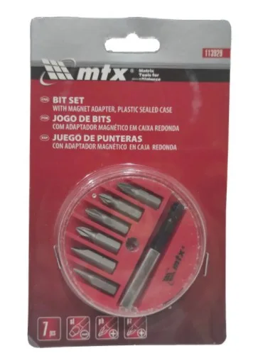 JG. BITS E ADAPTADOR MAGNETICO C/ 7 PC - MTX