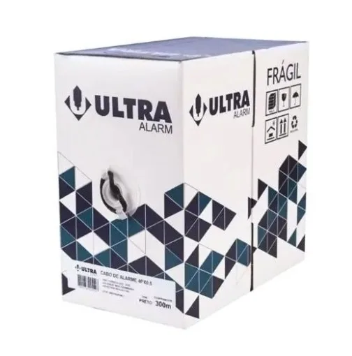 CABO DE REDE LAN CFTV 4P X 24 AWG CX C/ 300M - ULTRA MEGATRON