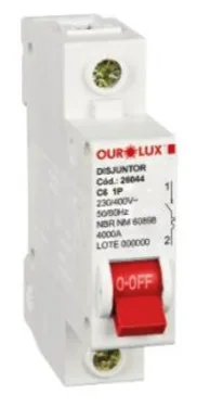 DISJUNTOR UNIPOLAR 16A - OUROLUX