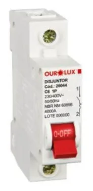 DISJUNTOR UNIPOLAR 40A - OUROLUX