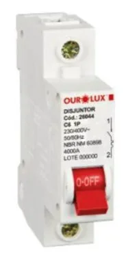 DISJUNTOR UNIPOLAR 80A - OUROLUX