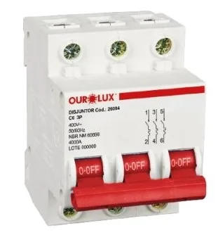 DISJUNTOR TRIPOLAR 32A - OUROLUX