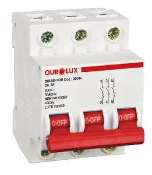 DISJUNTOR TRIPOLAR 50A - OUROLUX