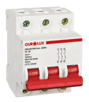 DISJUNTOR TRIPOLAR 100A - OUROLUX