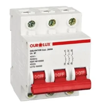 DISJUNTOR TRIPOLAR 125A - OUROLUX
