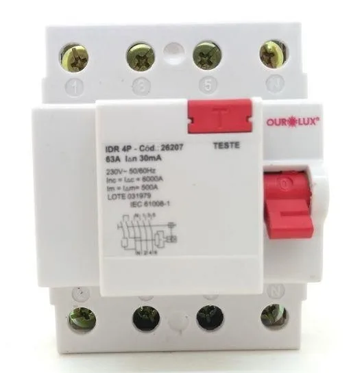 DISPOSITIVO IDR TETR 63A 30MA - OUROLUX