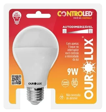 CONTROLED 9W 6500K SENSOR DE LUMINOSIDADE BIVOLT - OUROLUX
