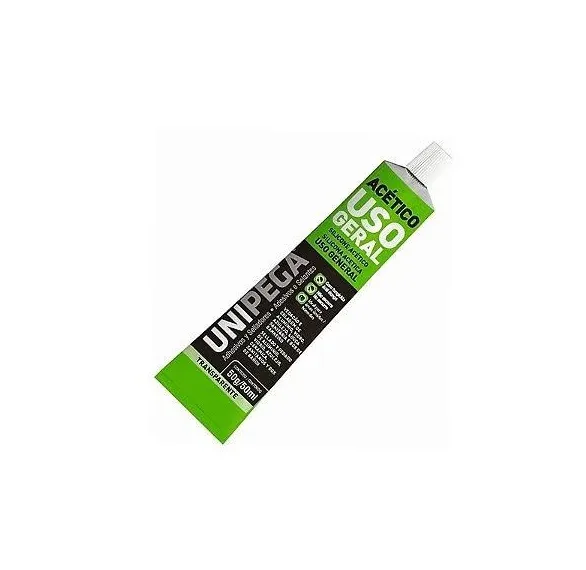 SILICONE ACETICO INCOLOR 50G S/ BLISTER - UNIPEGA