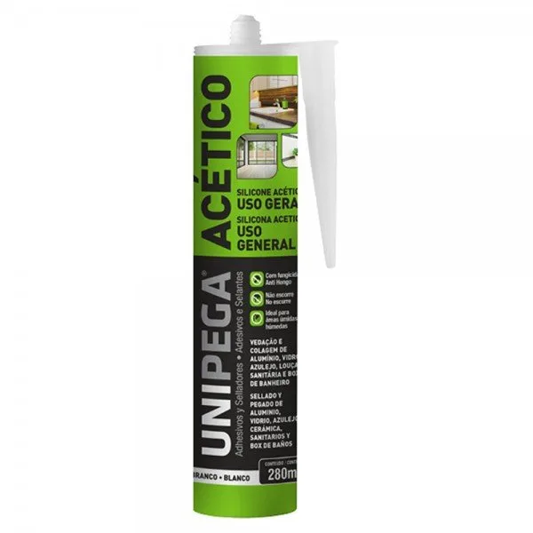 SILICONE BASE D'AGUA BRANCO 280 G - UNIPEGA