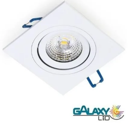 SPOT DICROICA LED SMD QUADRADO 7W 6500K - GALAXY
