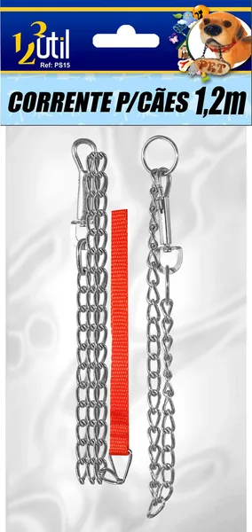 CORRENTE P/ CACHORRO 1,20 M X 3MM - 123 UTIL
