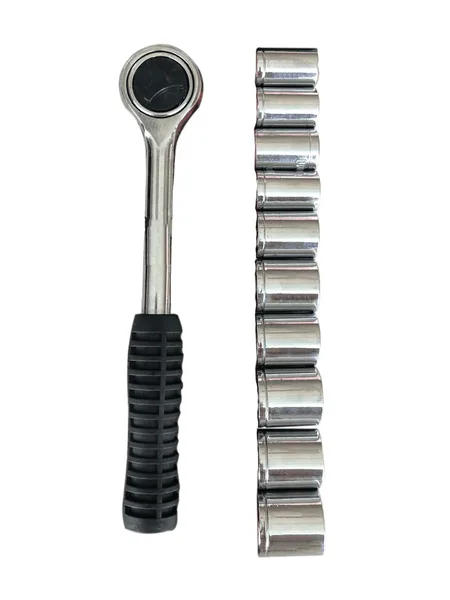 JG. SOQUETE SEXTAVADO C/ 11 PC E C/ CHAVE CATRACA 3/8'' - RAYCO