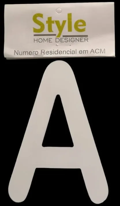 LETRA "A" RESIDENCIAL BRANCO - STYLE