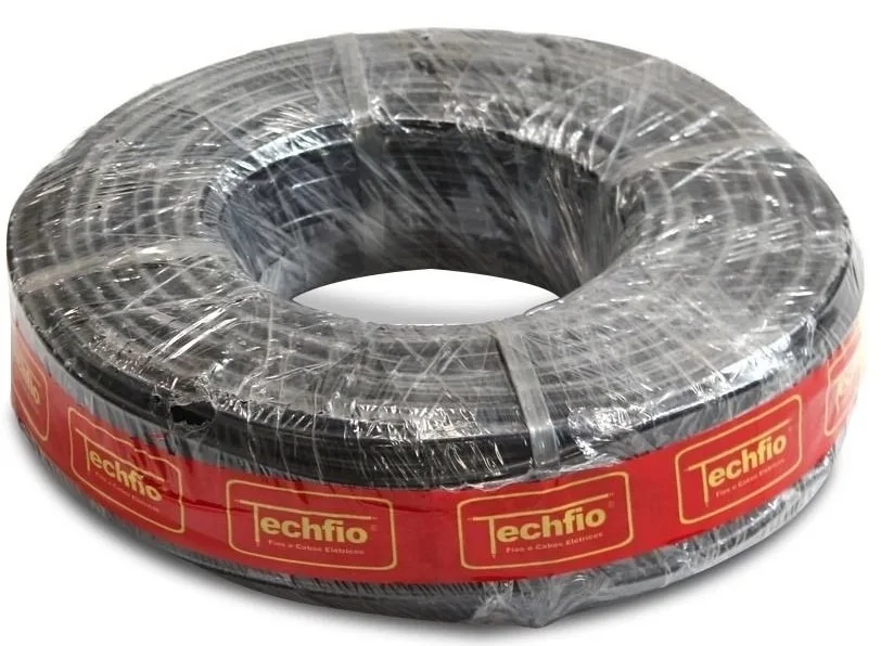 CABO PP ROLO C/ 100M 2 X 4,00MM - TECHFIO