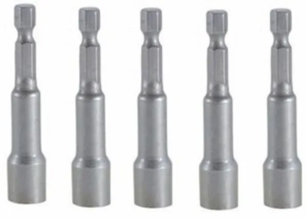 JG. SOQUETE SEXTAVADO MAGNETICO 3/8'' X 65MM CRV C/ 5 UN - RAYCO